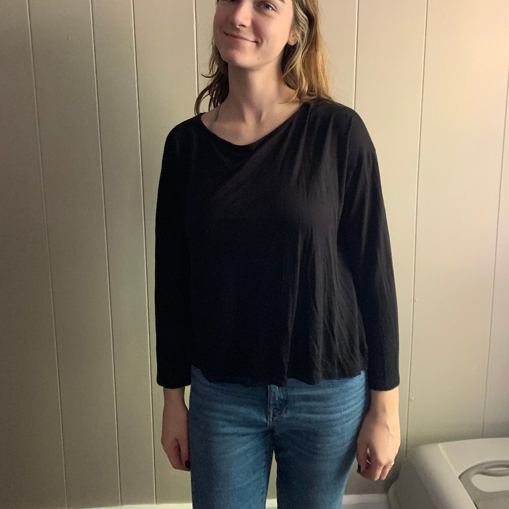 Madewell black 3/4 sleeve